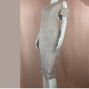 CALVIN KLEIN ROSE GOLD COCKTAIL DRESS SIZE 10 NWT